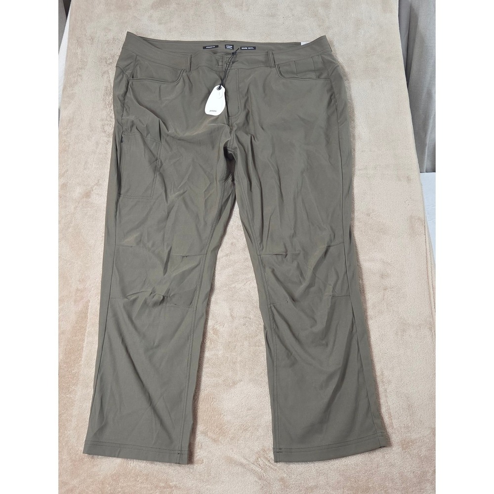 Prana Halle Straight Pant Plus II Women's 30" Size 22W Green Hiking Outdoors NEW